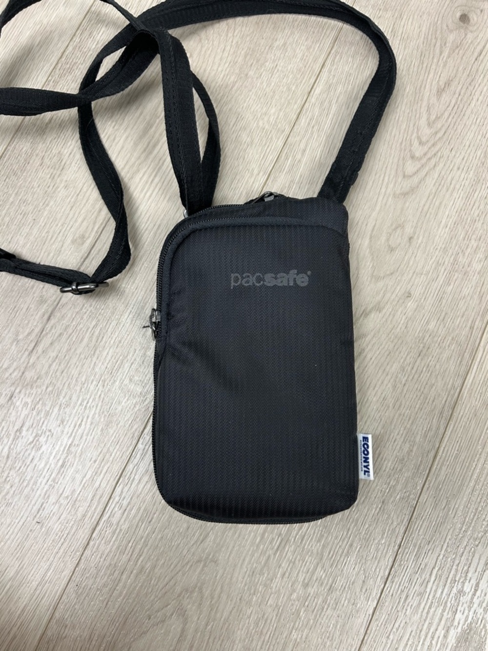 Pacsafe Women's Daysafe Anti Theft Tech Crossbody, Econyl Black